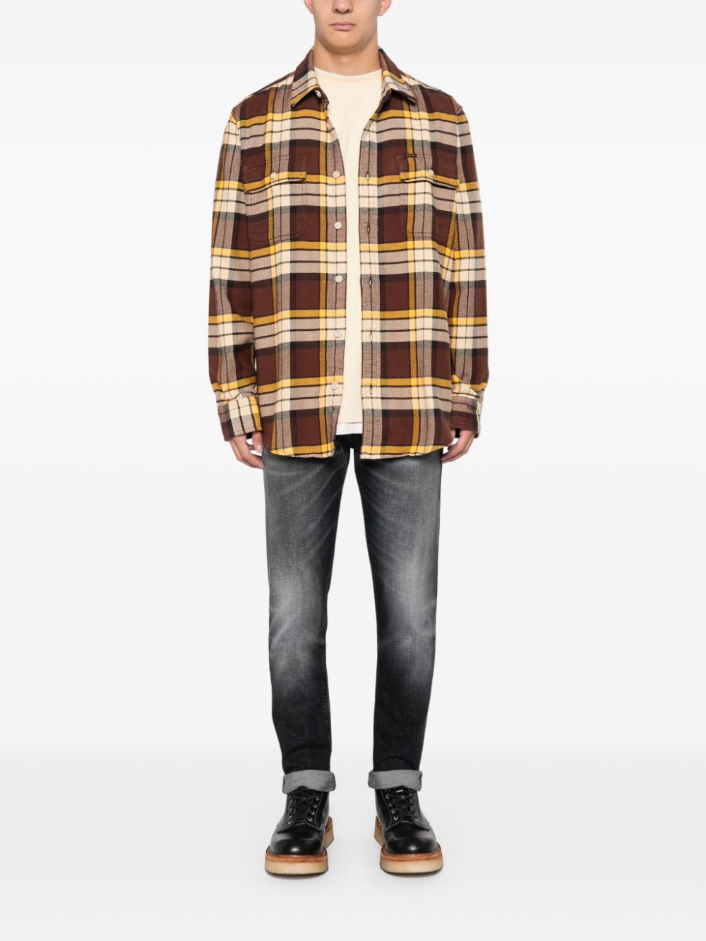 Filson Men's Classic Plaid Flannel Shirt - Brown image 2