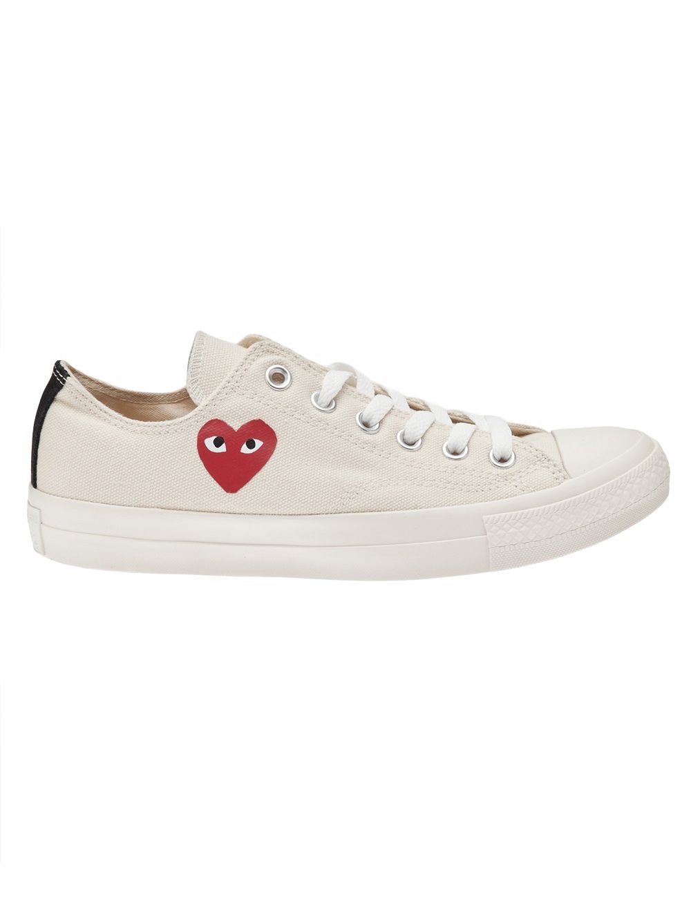 Comme des Garçons Play x Converse Low Top Sneakers - Beige image 0