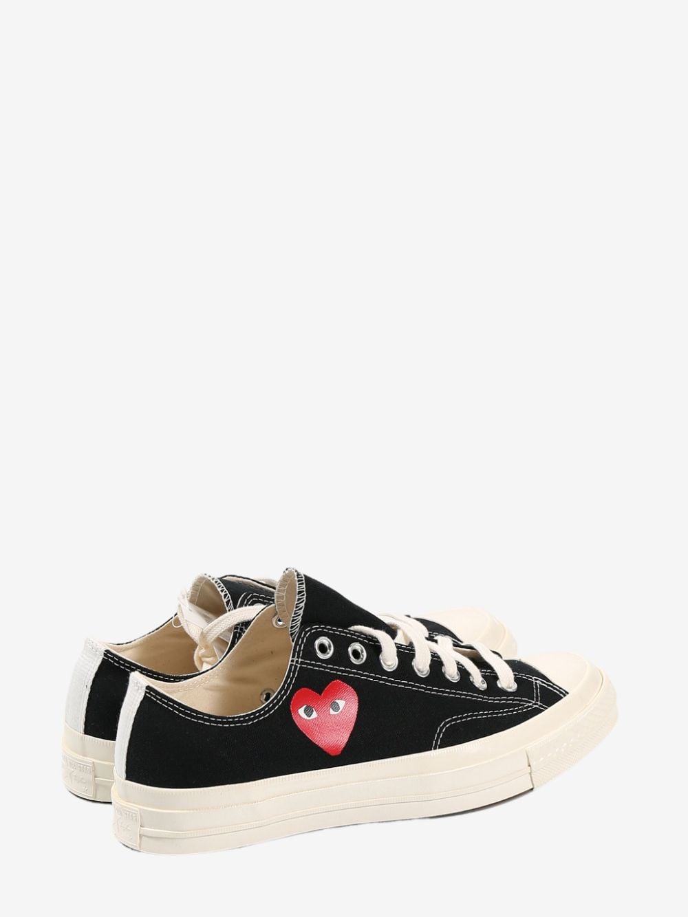 Comme des Garçons Play Heart Low Top Sneakers - Black image 1