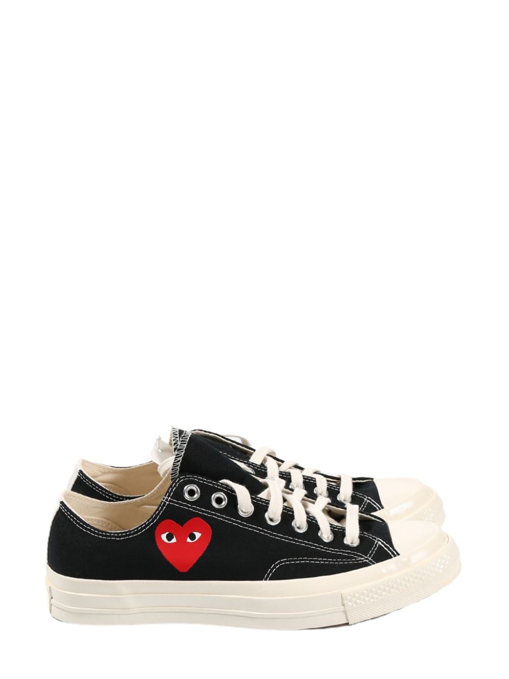 Comme des Garçons Play Heart Low Top Sneakers - Black image 0