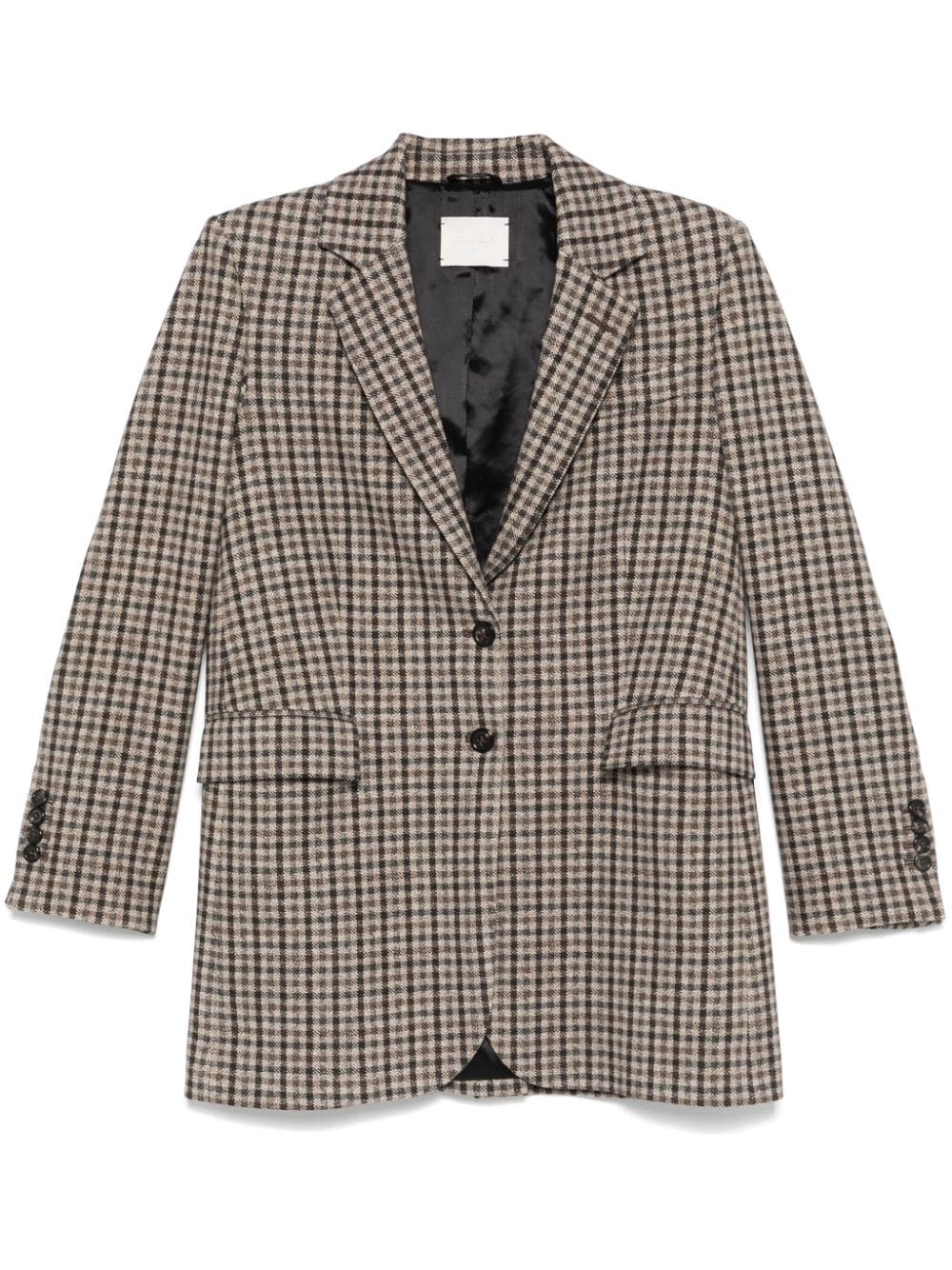 Circolo 1901 Brown Check Cotton Blend Jacket image 0