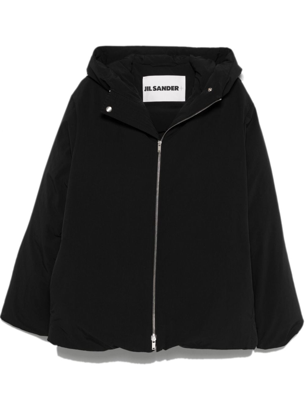 Jil Sander PLUS Black Textured Padded Coat image 0