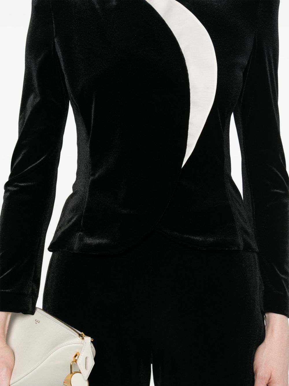 Emporio Armani Capsule Velvet Jacket - Black image 1