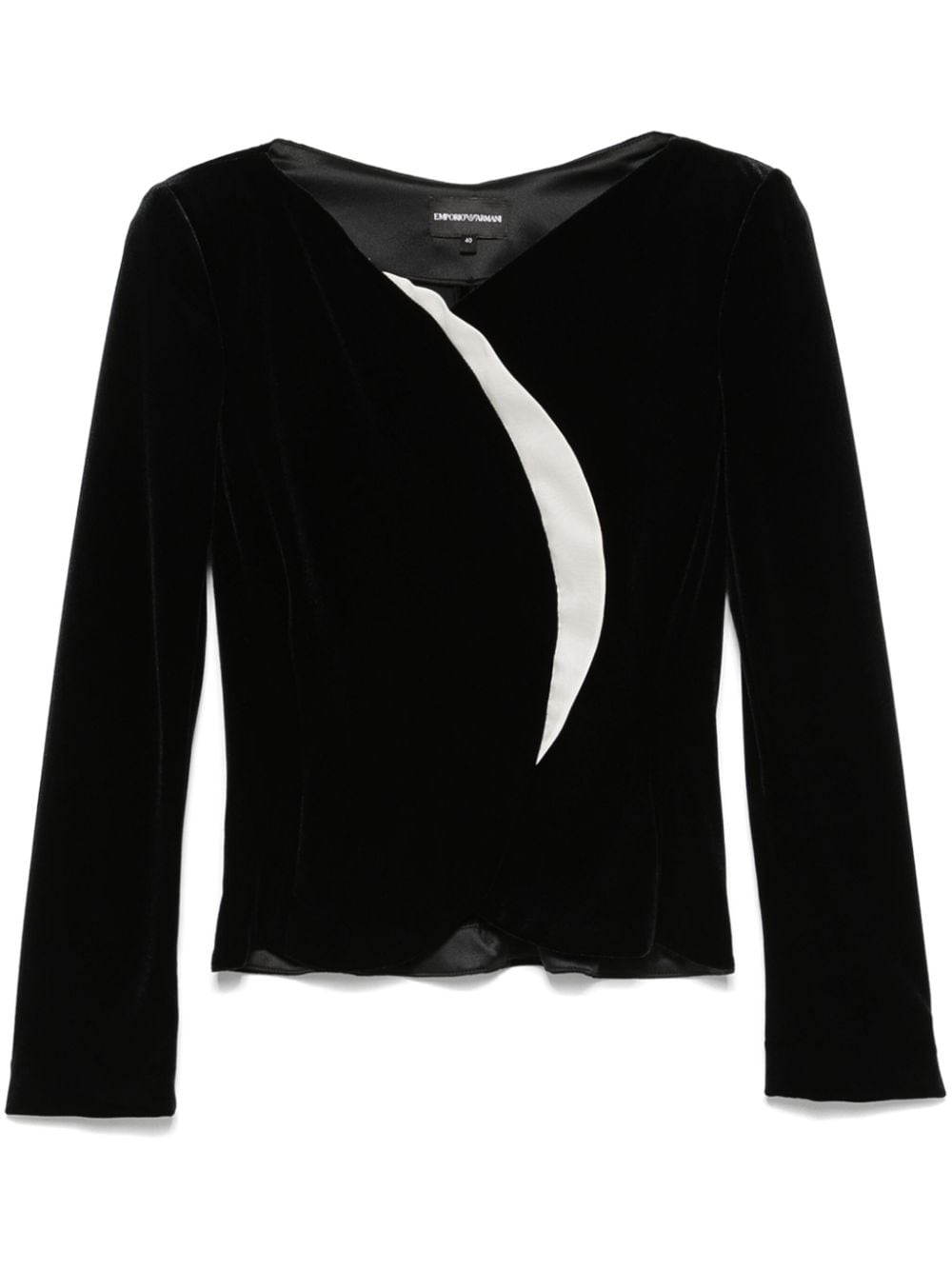 Emporio Armani Capsule Velvet Jacket - Black image 0