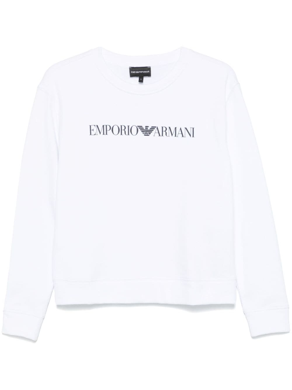 Emporio Armani White Logo Crewneck Sweater image 0