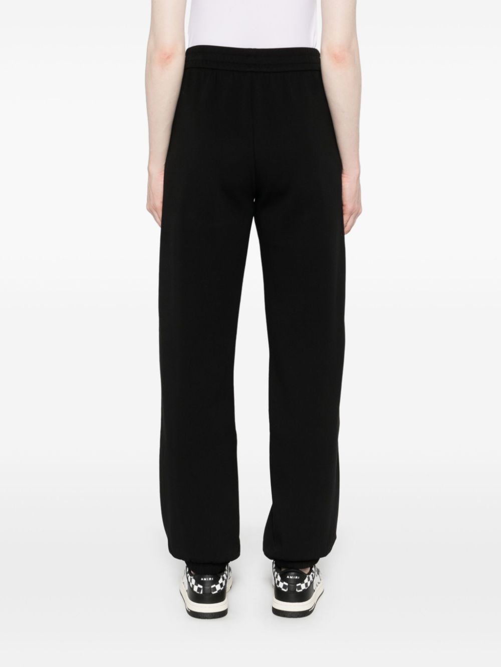 Emporio Armani Black Jersey Trousers with Logo Tape image 2