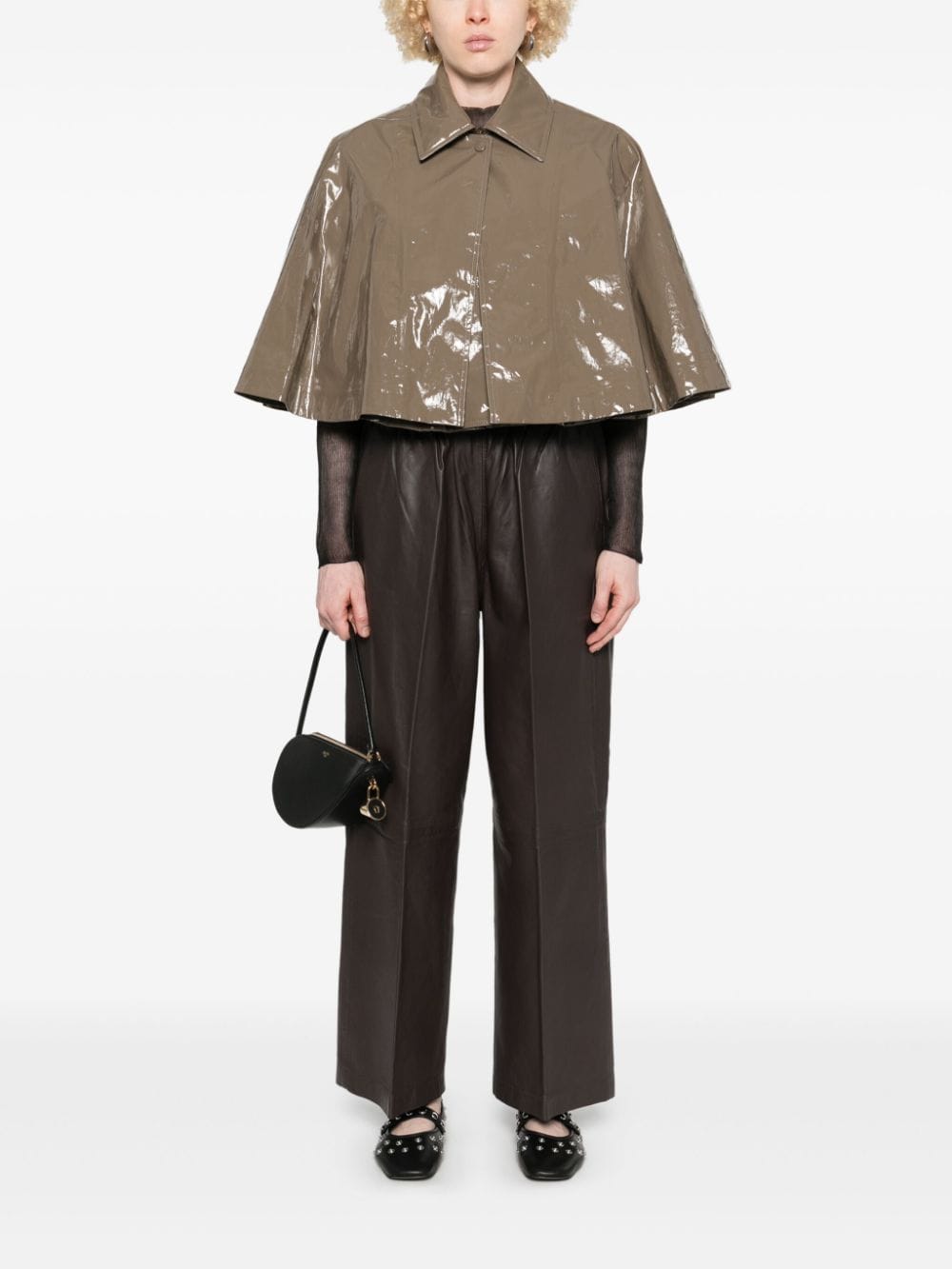 HERSKIND Bordeaux Lambskin Trousers image 1