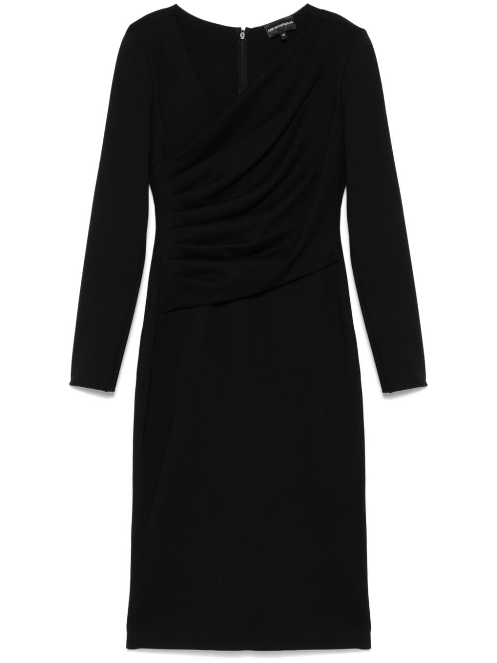 Emporio Armani Asymmetrical Black Jersey Dress image 0