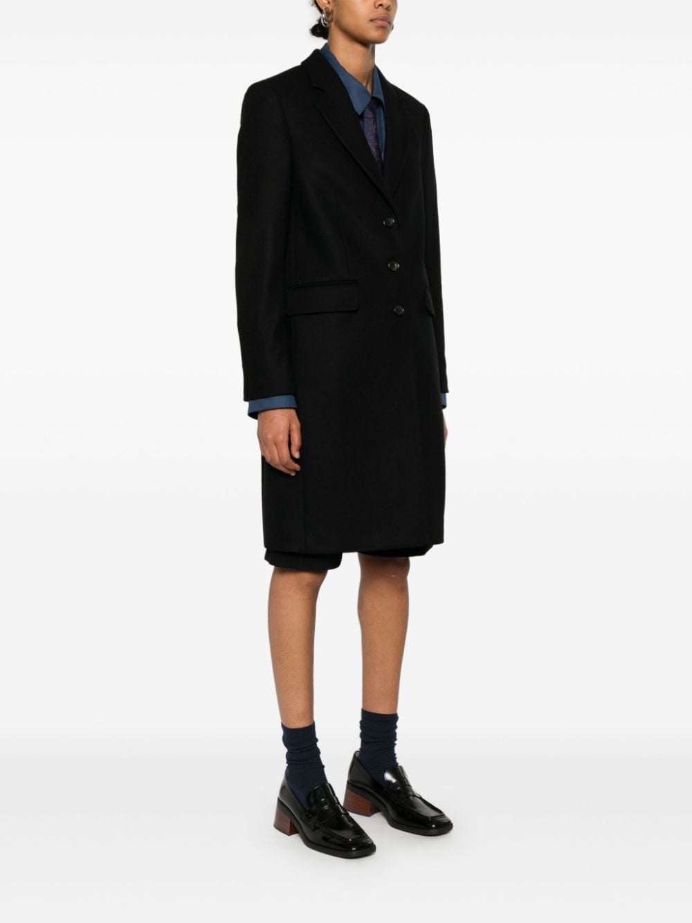 Paul Smith Black Wool Blend Coat image 1