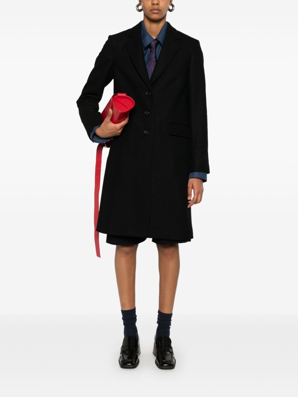 Paul Smith Black Wool Blend Coat image 3