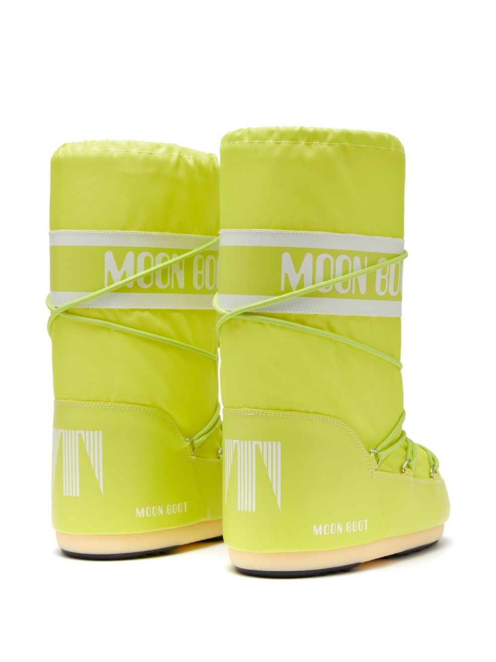 SLEEKEO Moon Boot Green - Lime Green Logo Print image 1