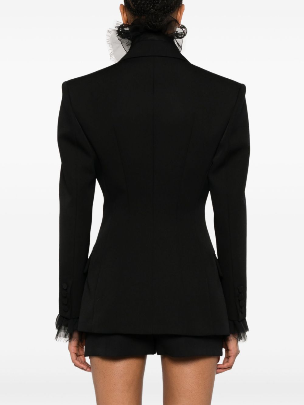 Valentino Black Virgin Wool Double-Breasted Jacket image 2