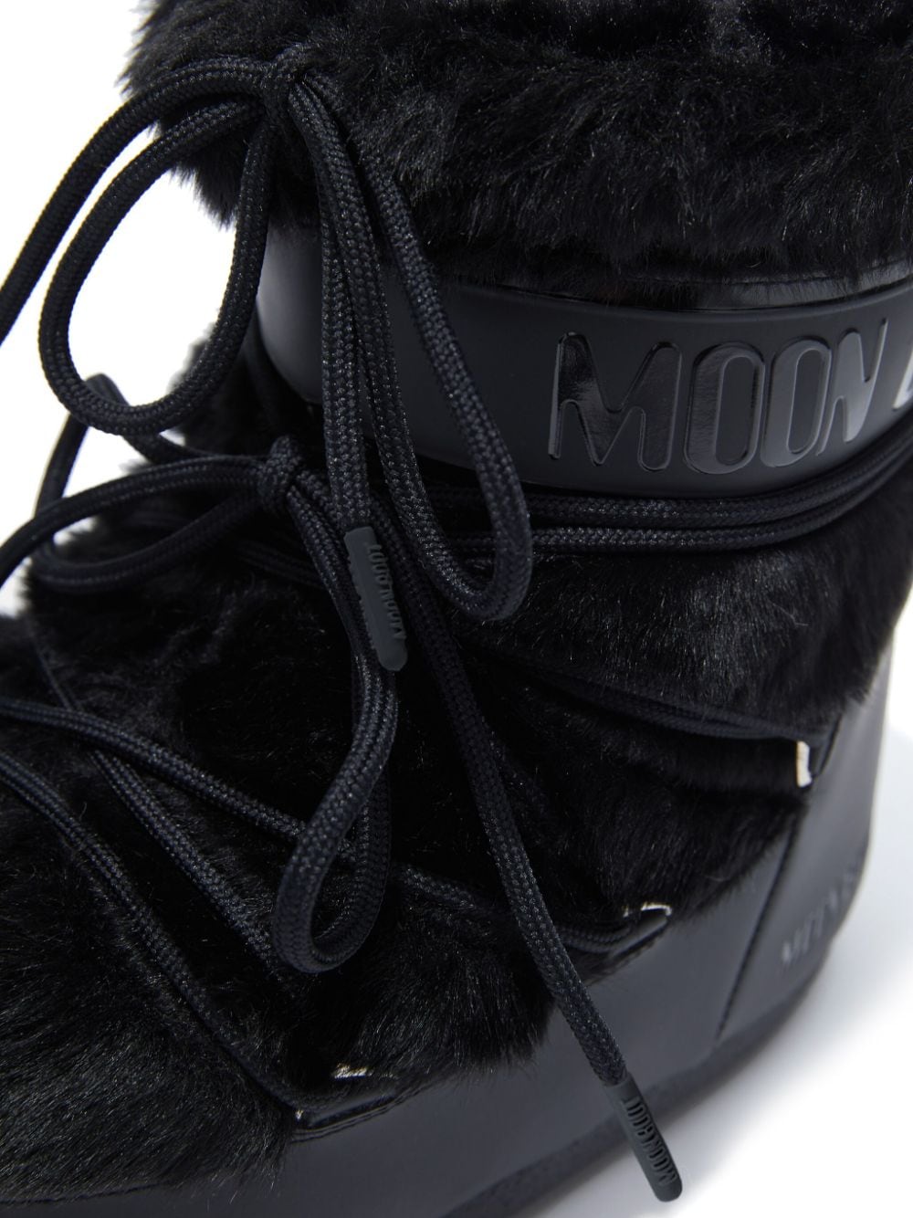 Moon Boot Icon Low Faux Fur Boots - Black image 1