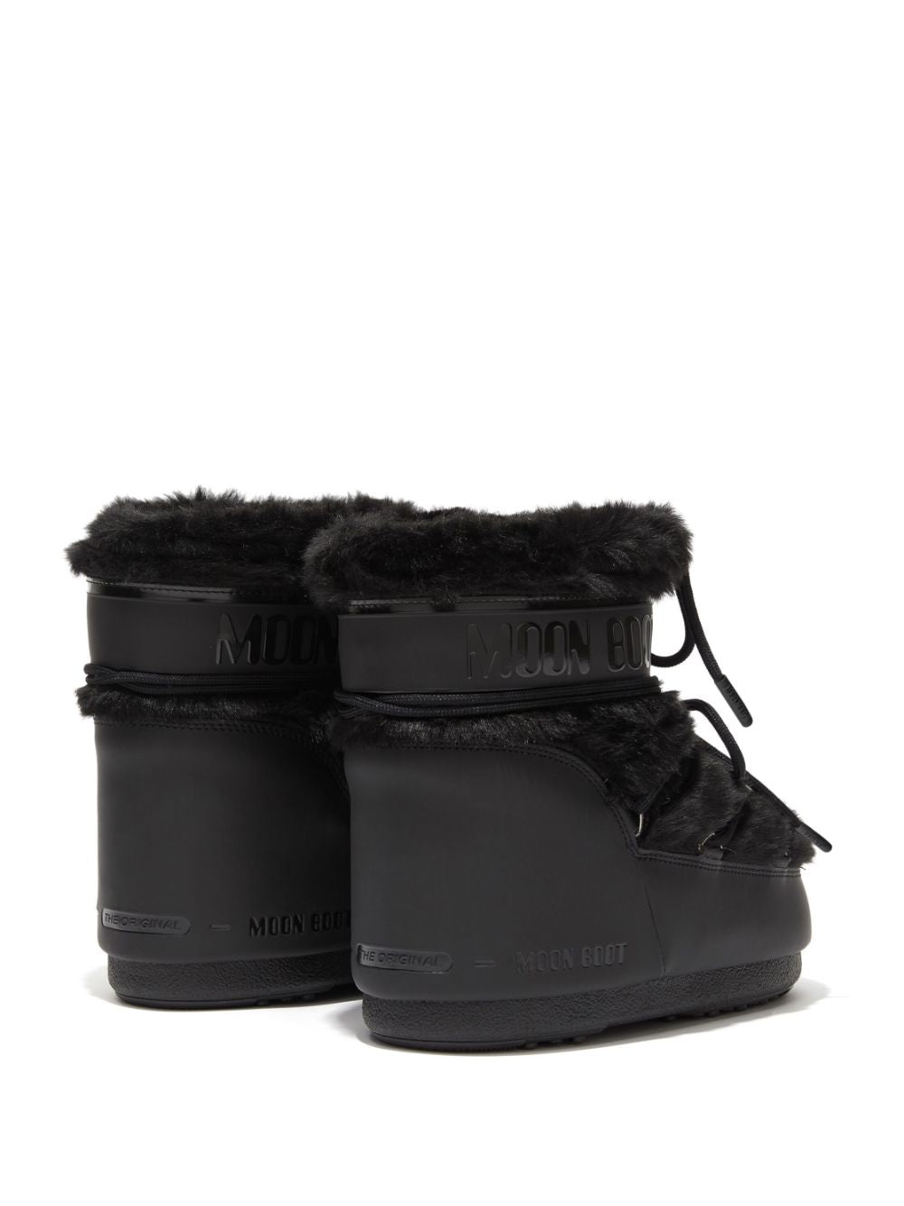 Moon Boot Icon Low Faux Fur Boots - Black image 2