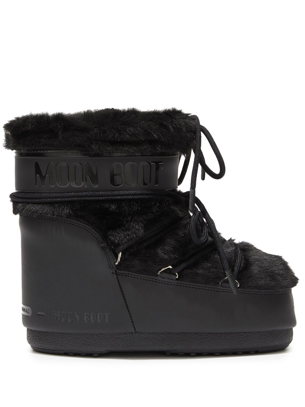 Moon Boot Icon Low Faux Fur Boots - Black image 0