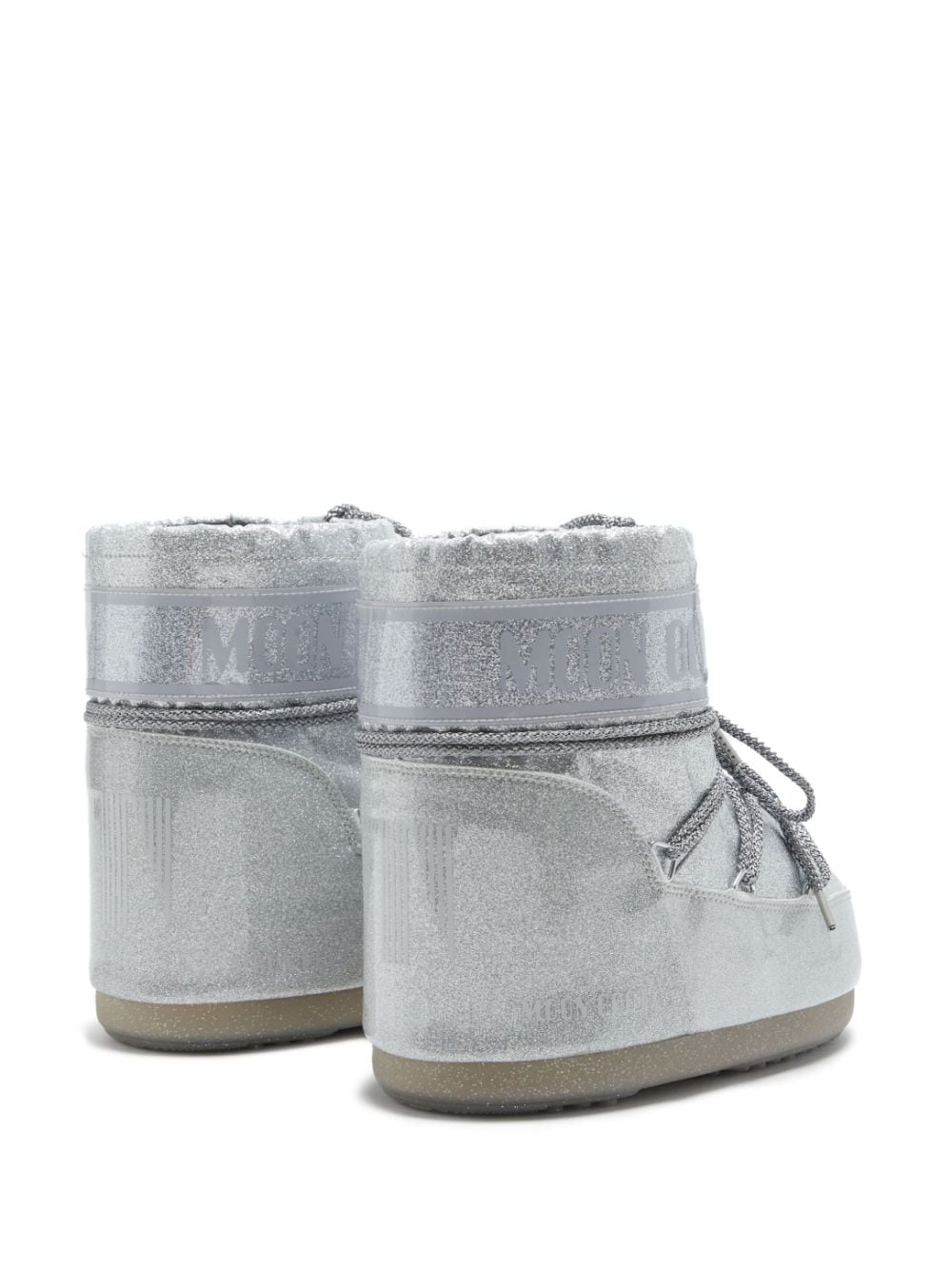 Moon Boot Icon Low Glitter Silver Snow Boots image 2