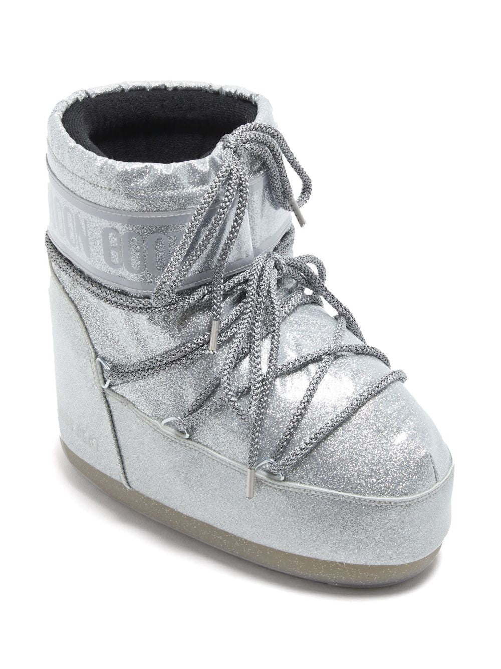 Moon Boot Icon Low Glitter Silver Snow Boots image 3