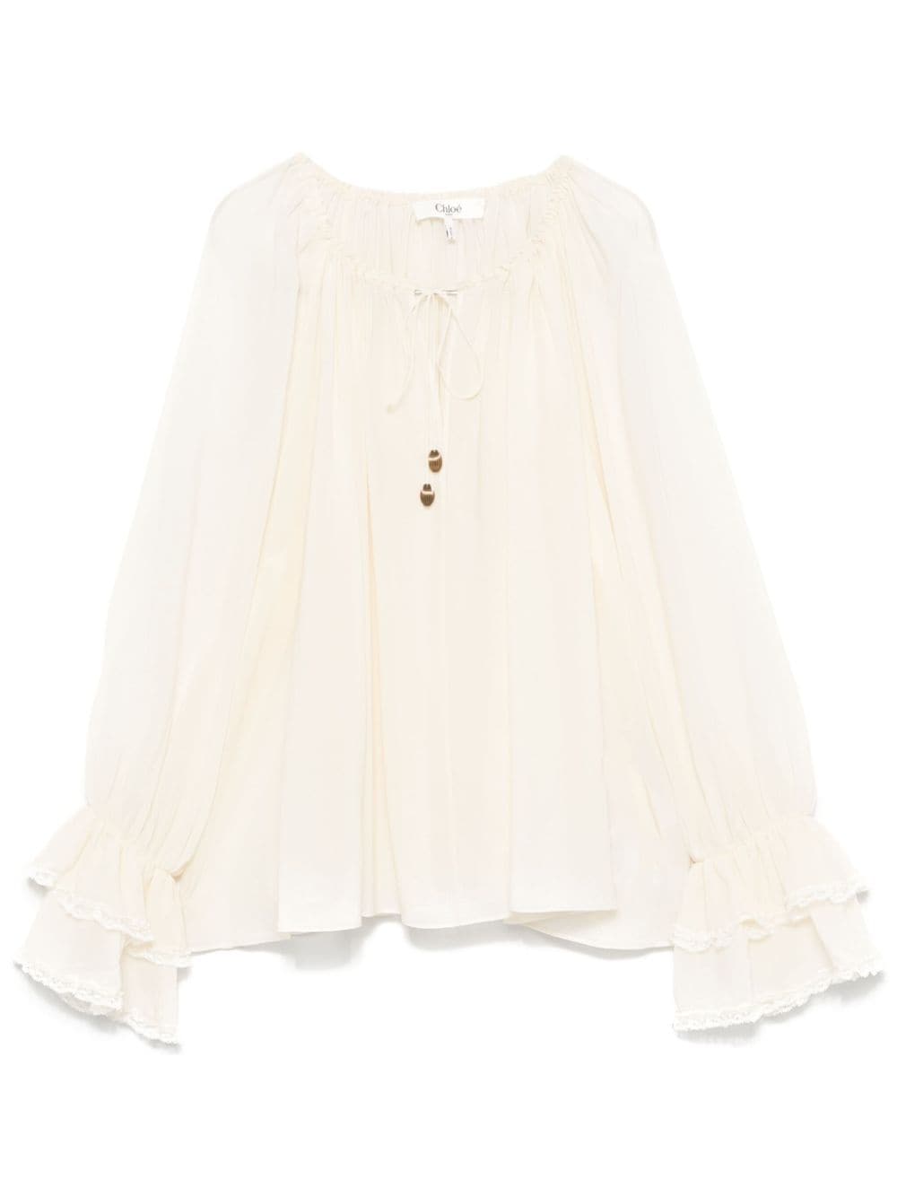 Chloé White Silk Blouse image 0