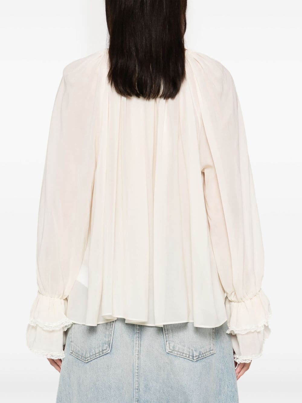 Chloé White Silk Blouse image 2