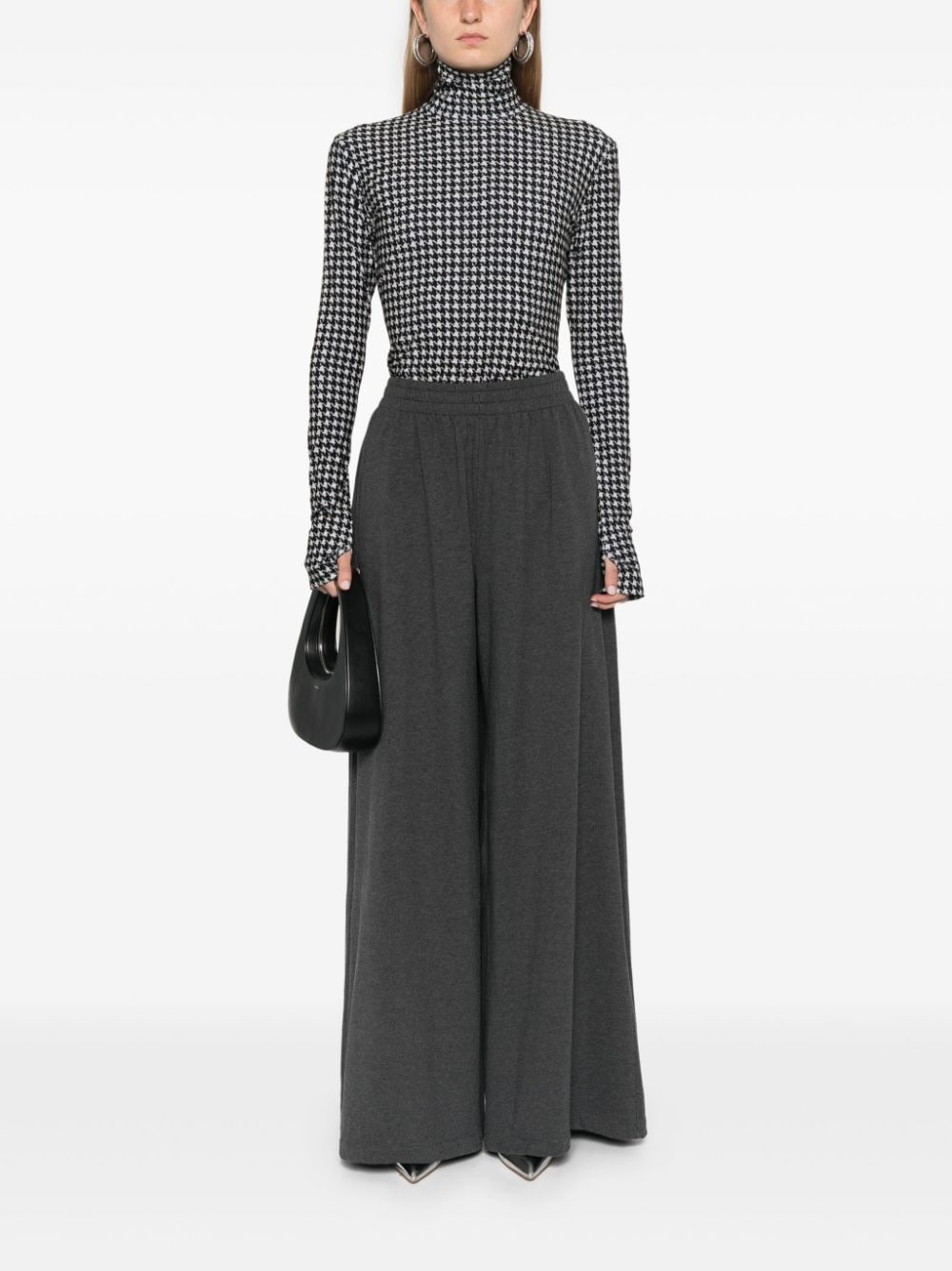 Norma Kamali Wide Leg Trousers in Grey image 2