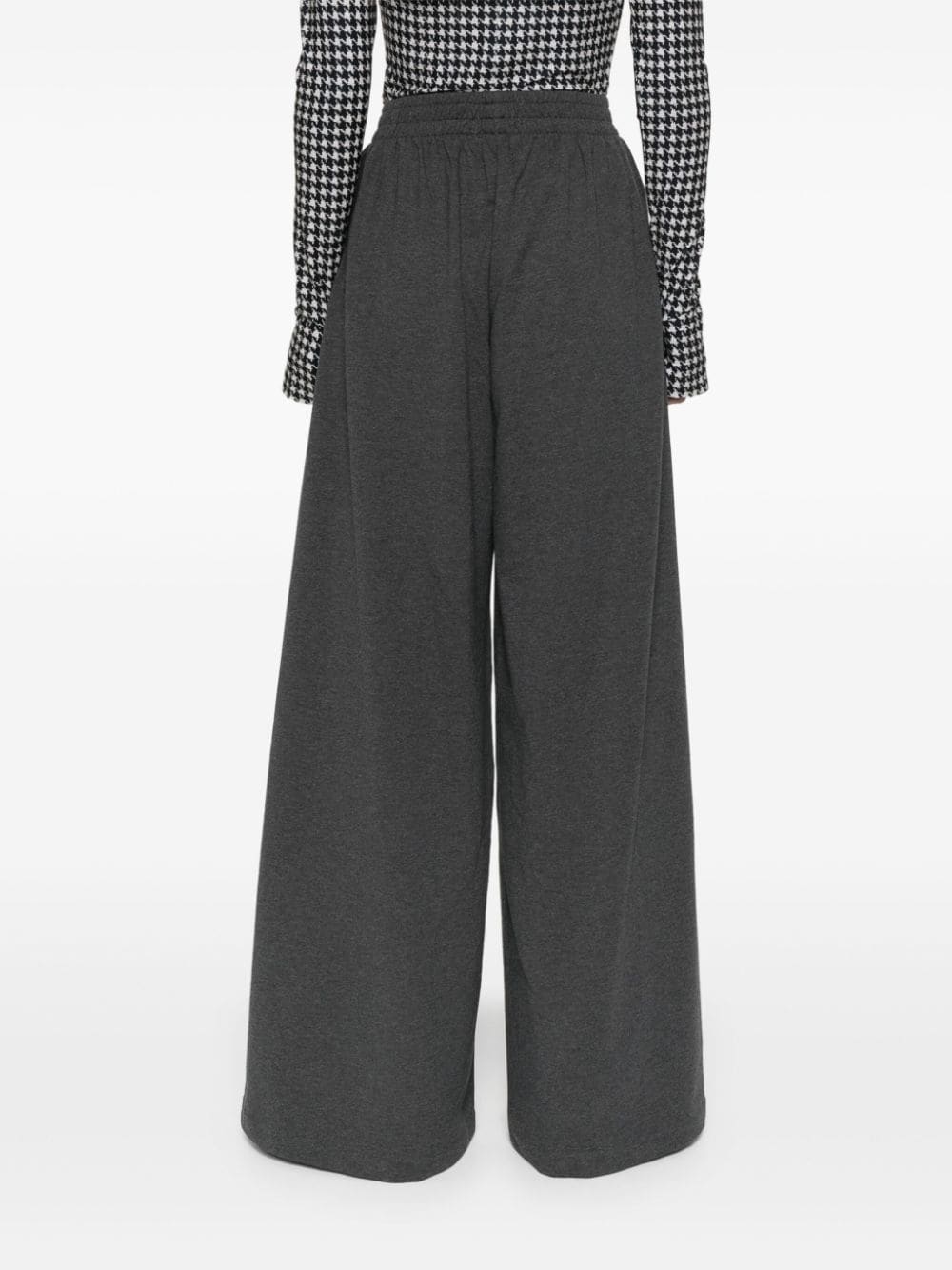 Norma Kamali Wide Leg Trousers in Grey image 3