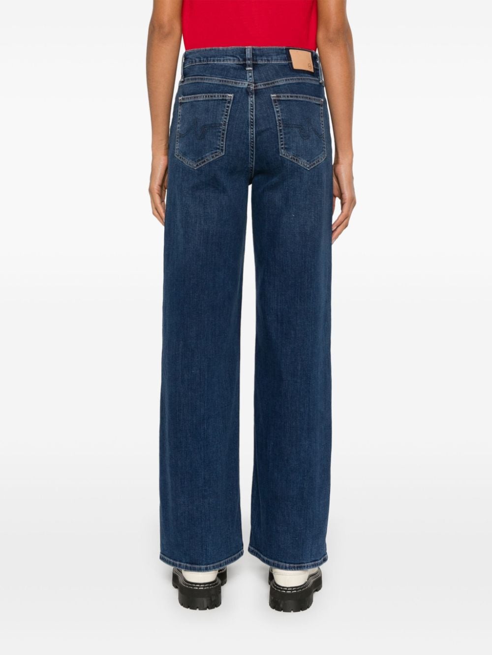 AG JEANS Blue Wide Leg Jeans image 4