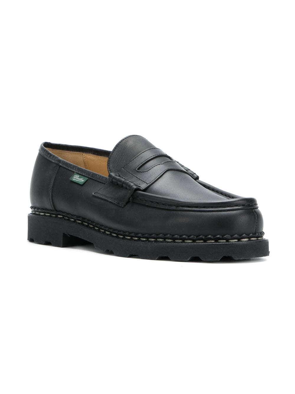 Paraboot Reims Black Leather Loafers image 1