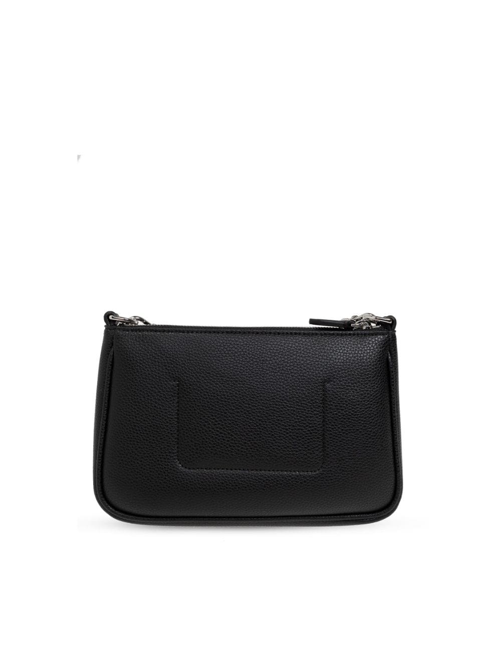 Emporio Armani Black Grained Faux Leather Top Handle Bag image 5