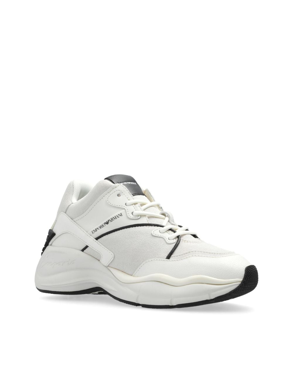 Eclat White Leather Sneakers image 4