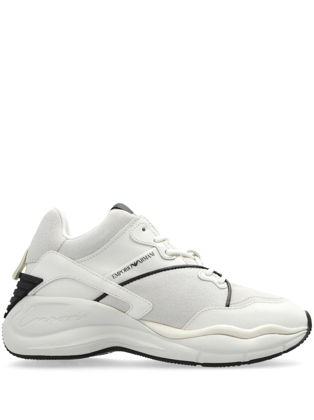 Eclat White Leather Sneakers image 0