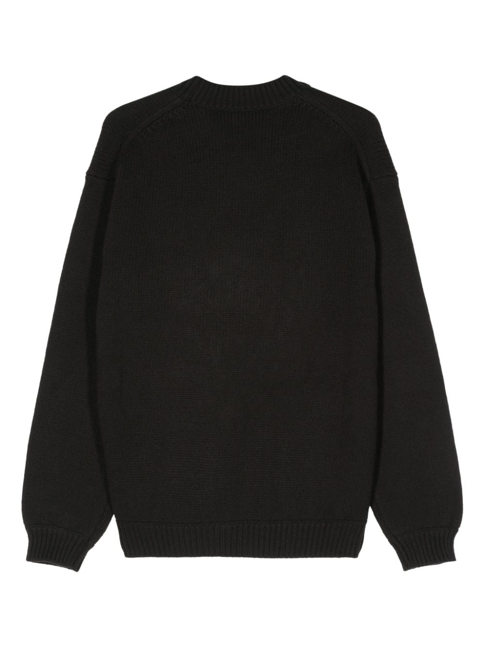 Kenzo Lucky Tiger Intarsia Knit Crewneck Sweater - Black image 1