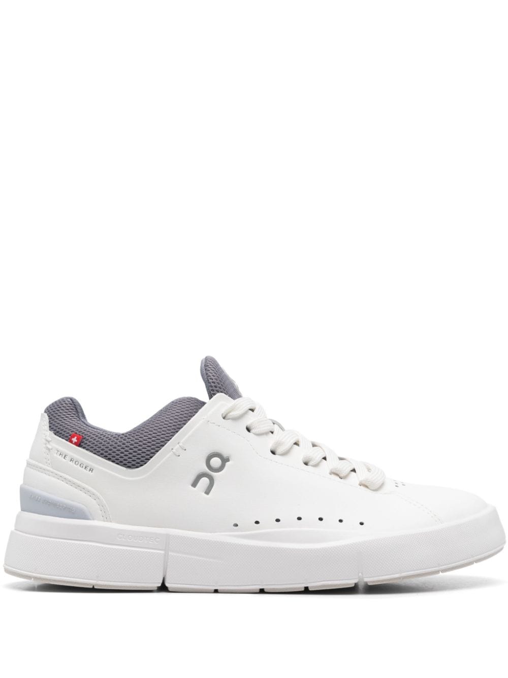 On Running Cloudstratus White Sneakers for Men image 0