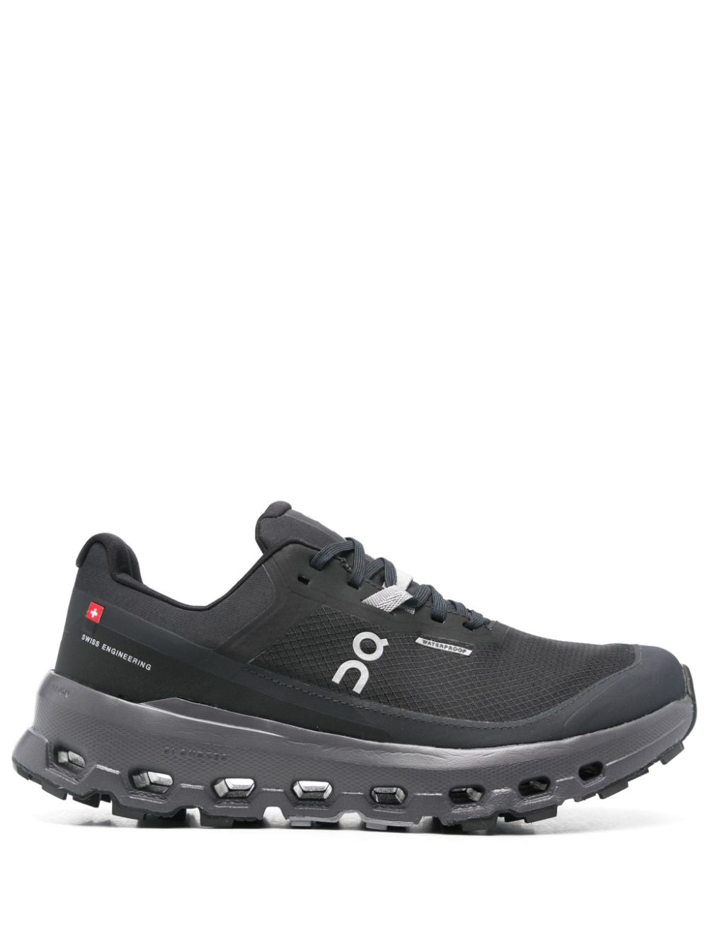 On Running Black Ripstop Waterproof Sneakers image 0