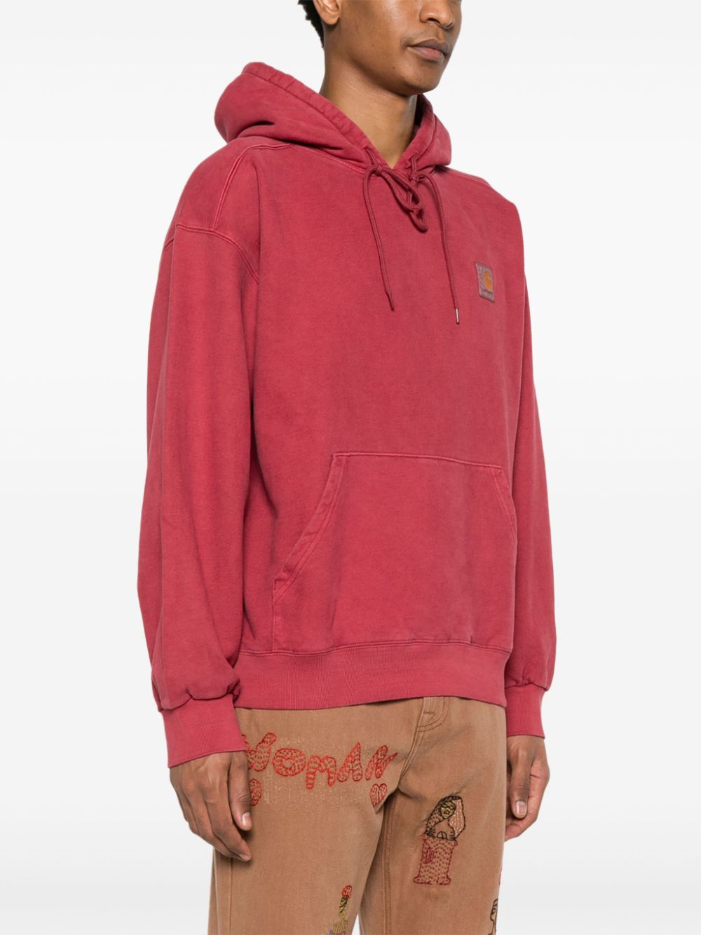 Carhartt WIP Main Drawstring Hoodie - Red image 3