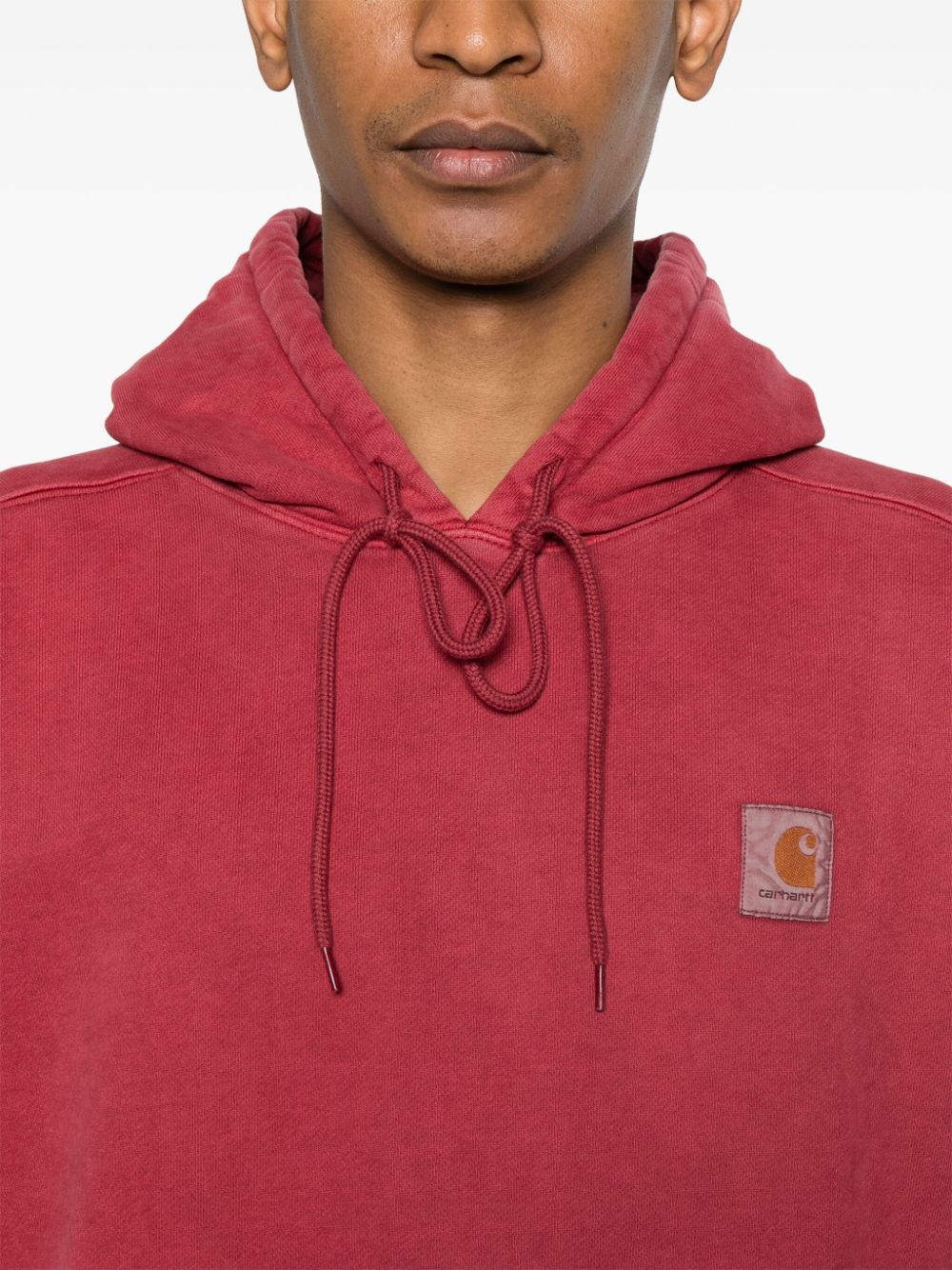 Carhartt WIP Main Drawstring Hoodie - Red image 4