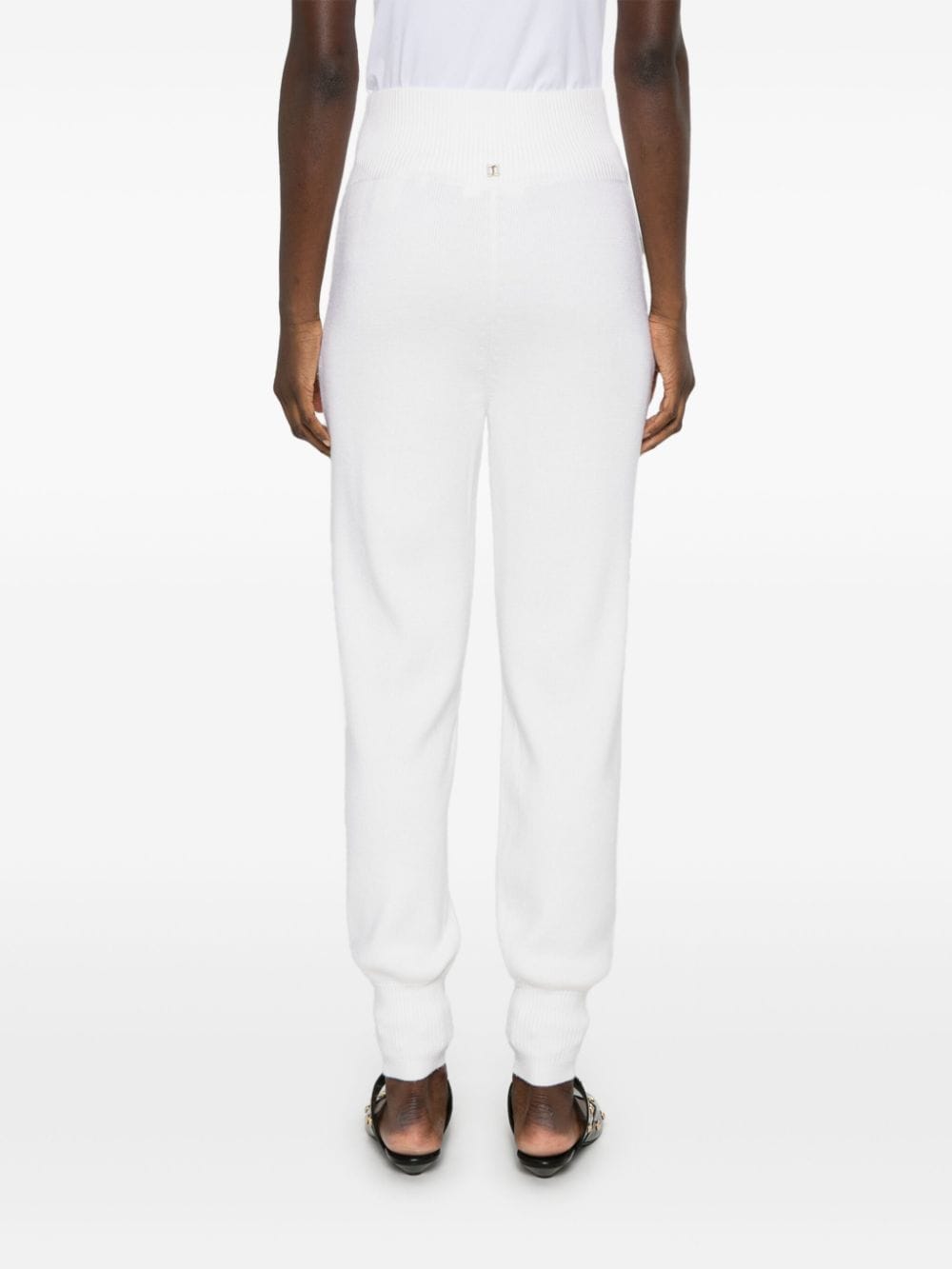 Chloè White Wool Trousers: High-Waisted, Tapered Leg image 2