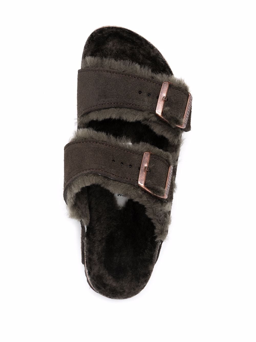 Birkenstock Arizona Shearling Sandals - Brown image 1