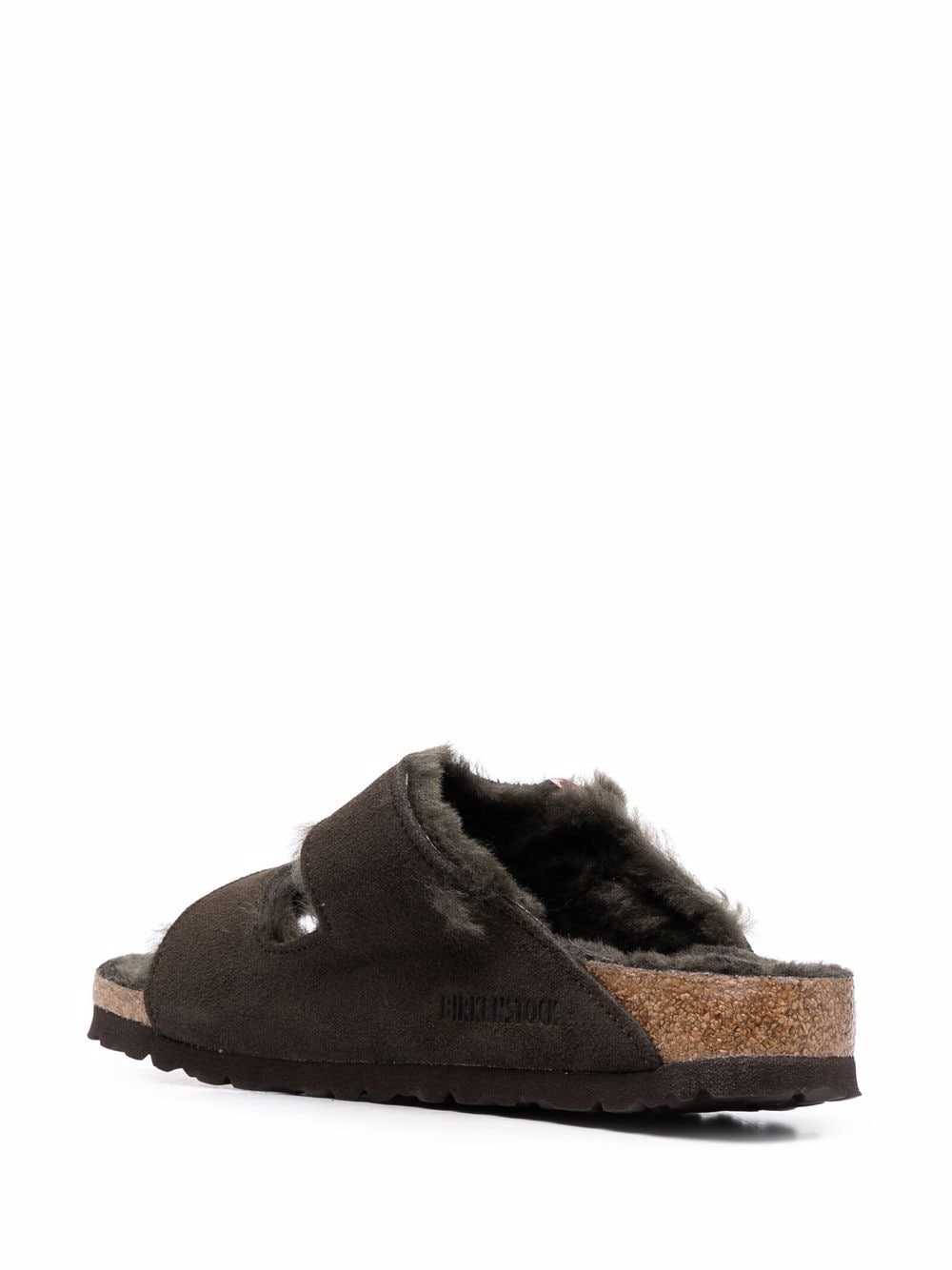 Birkenstock Arizona Shearling Sandals - Brown image 2