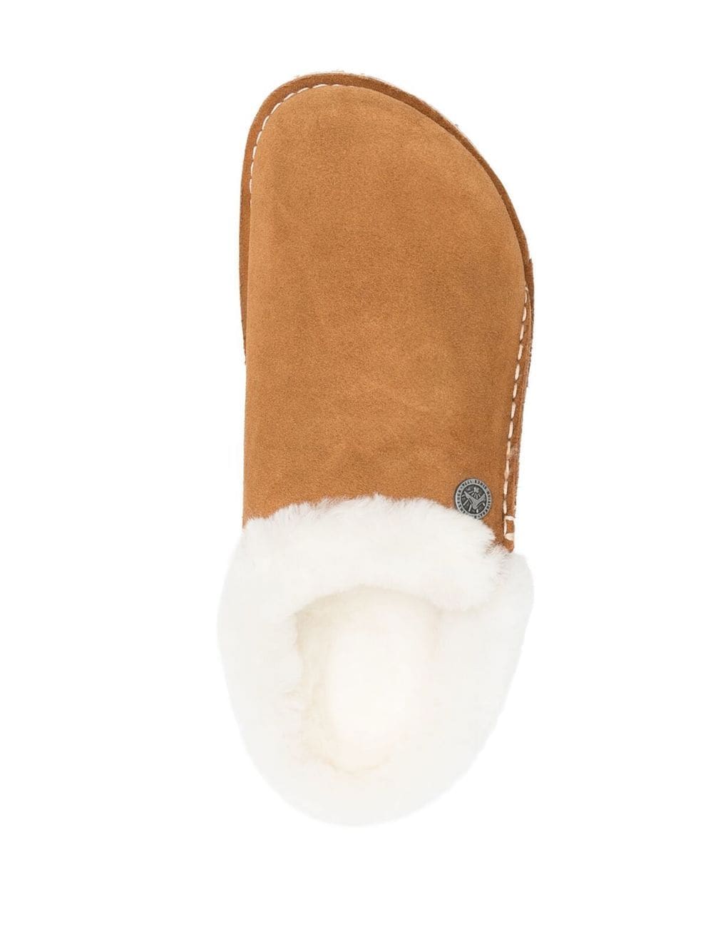 Birkenstock Arizona Shearling Leather Sandals - Brown image 2