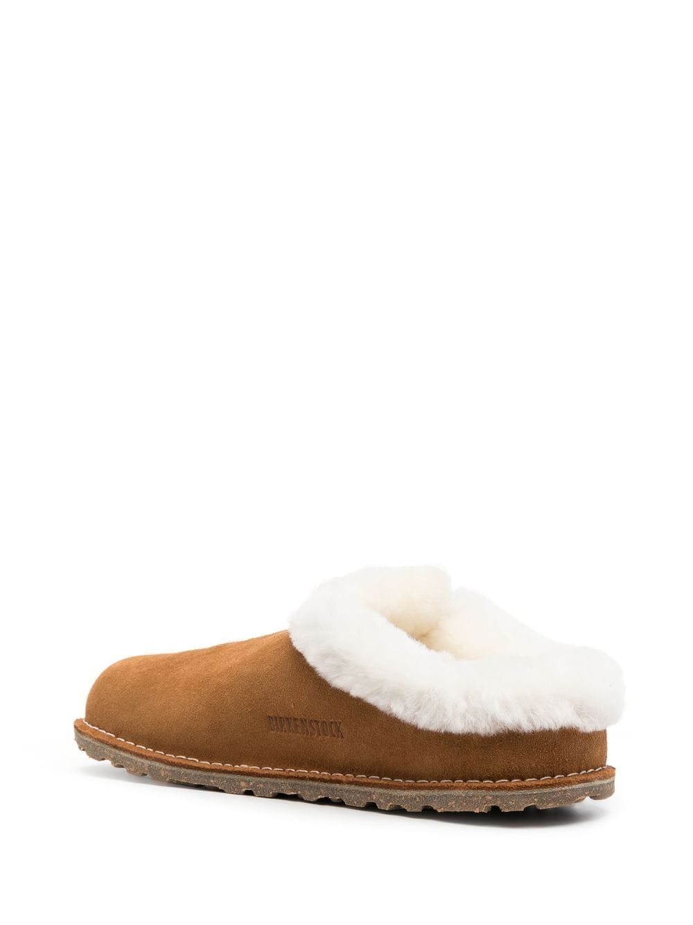 Birkenstock Arizona Shearling Leather Sandals - Brown image 3