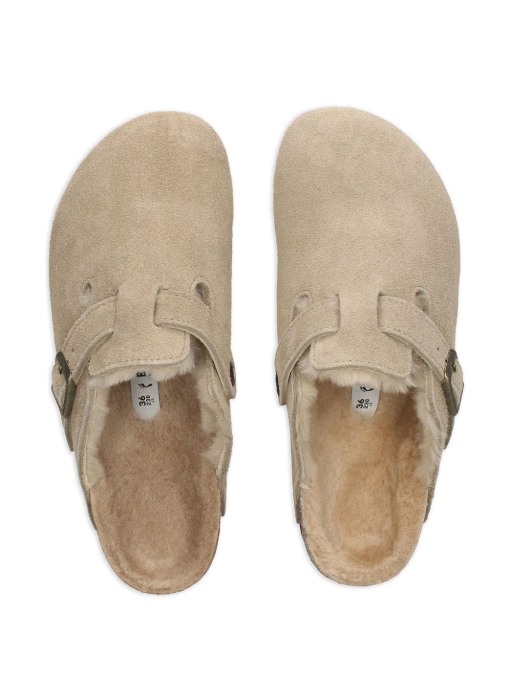 Birkenstock Arizona Shearling Sandals - Taupe image 1