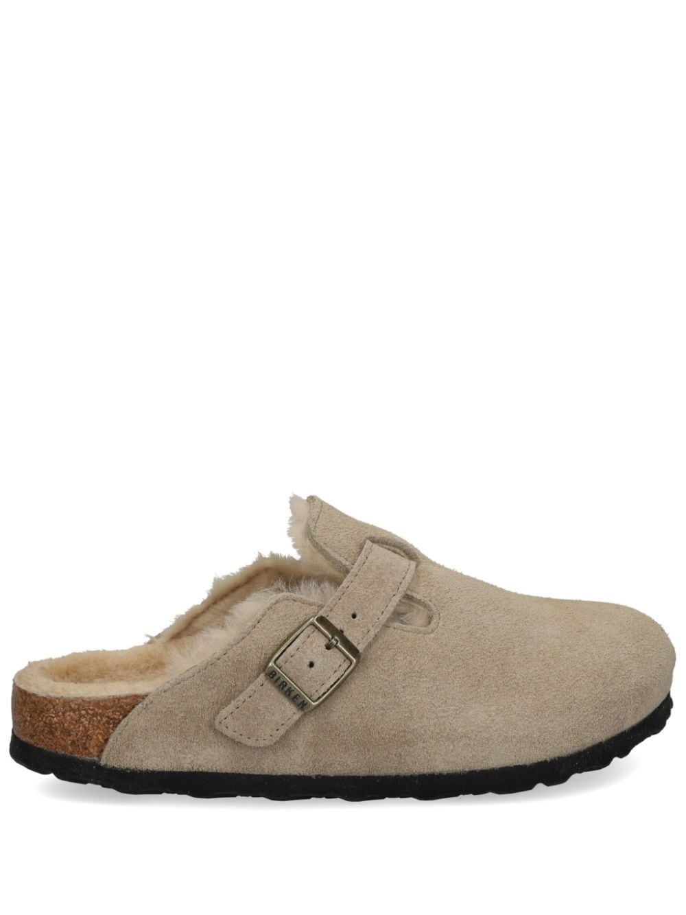 Birkenstock Arizona Shearling Sandals - Taupe image 0