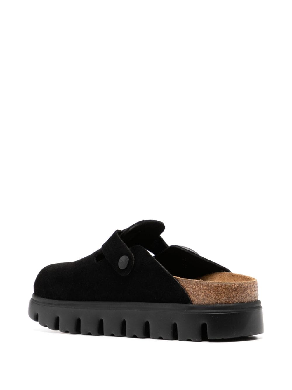 Birkenstock Black Suede Sandals with Decorative Buckle image 2