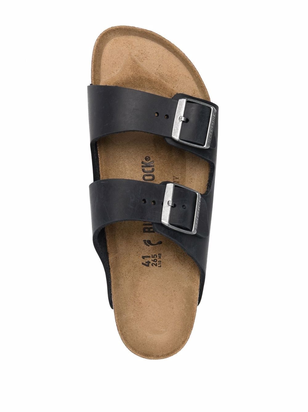 Birkenstock Black Leather Open Toe Sandals image 2