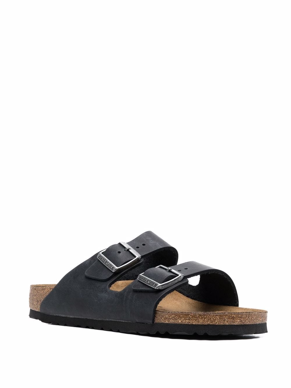 Birkenstock Black Leather Open Toe Sandals image 3