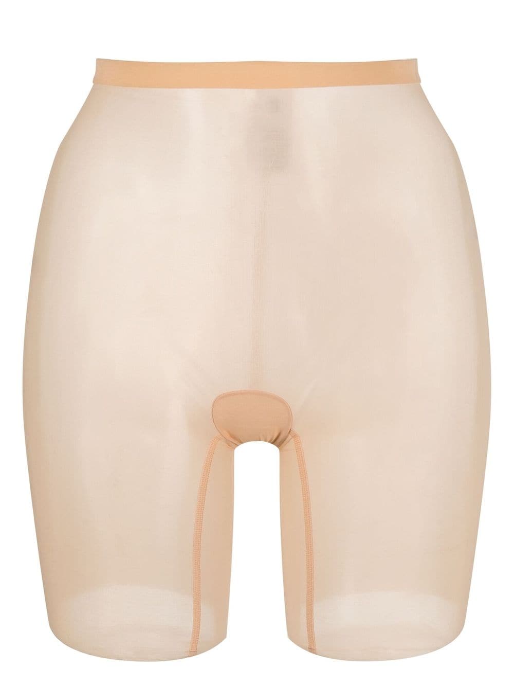 Wolford Powder Tulle Shorts: Sheer, High-Waisted & Elegant image 0