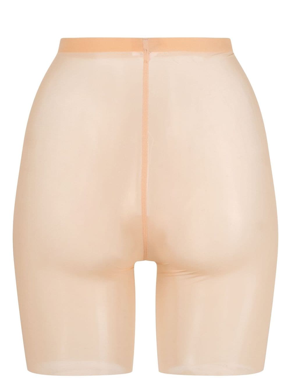 Wolford Powder Tulle Shorts: Sheer, High-Waisted & Elegant image 1