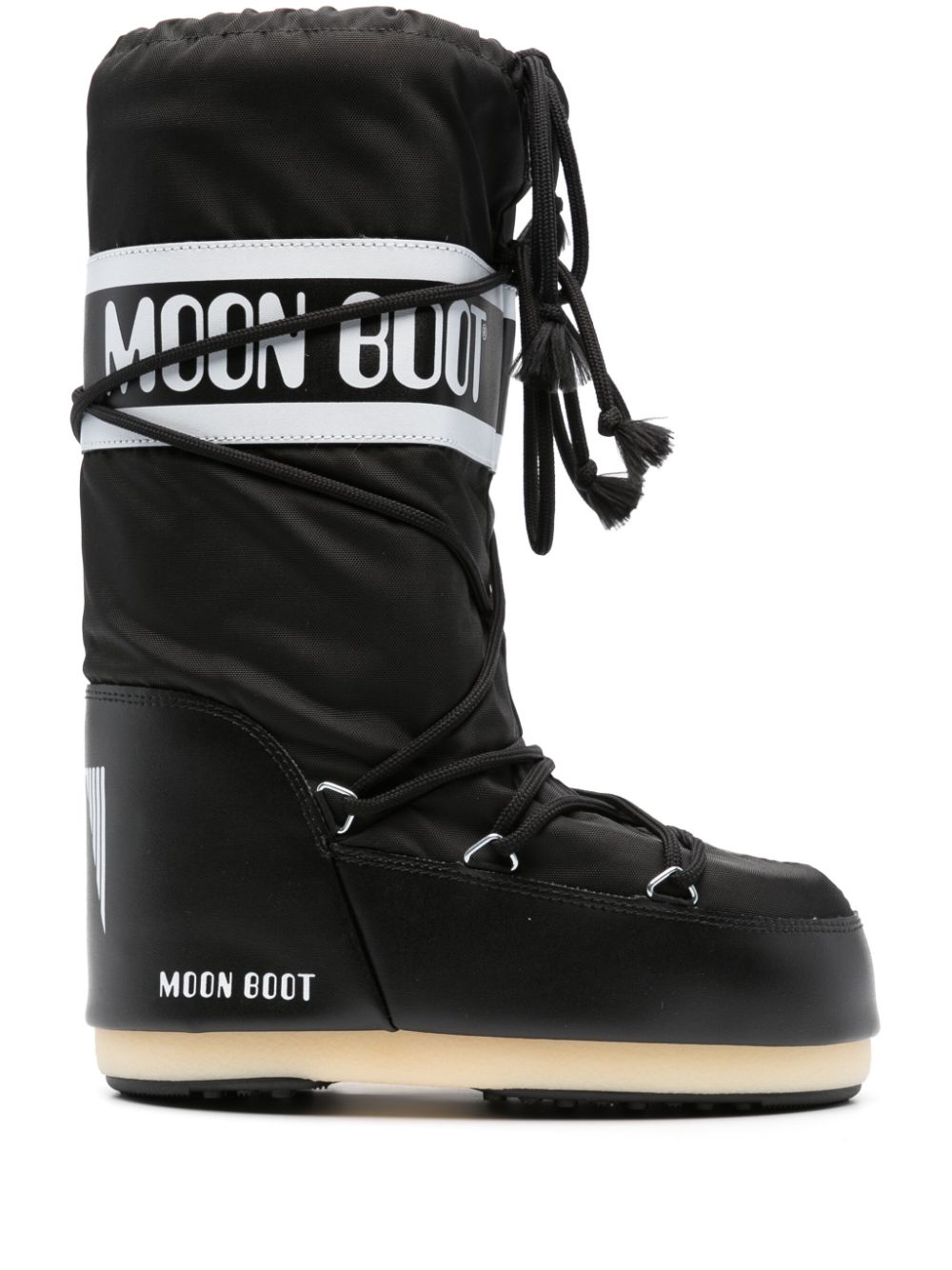 Moon Boot Black & White Panelled Insulated Waterproof Boots image 0