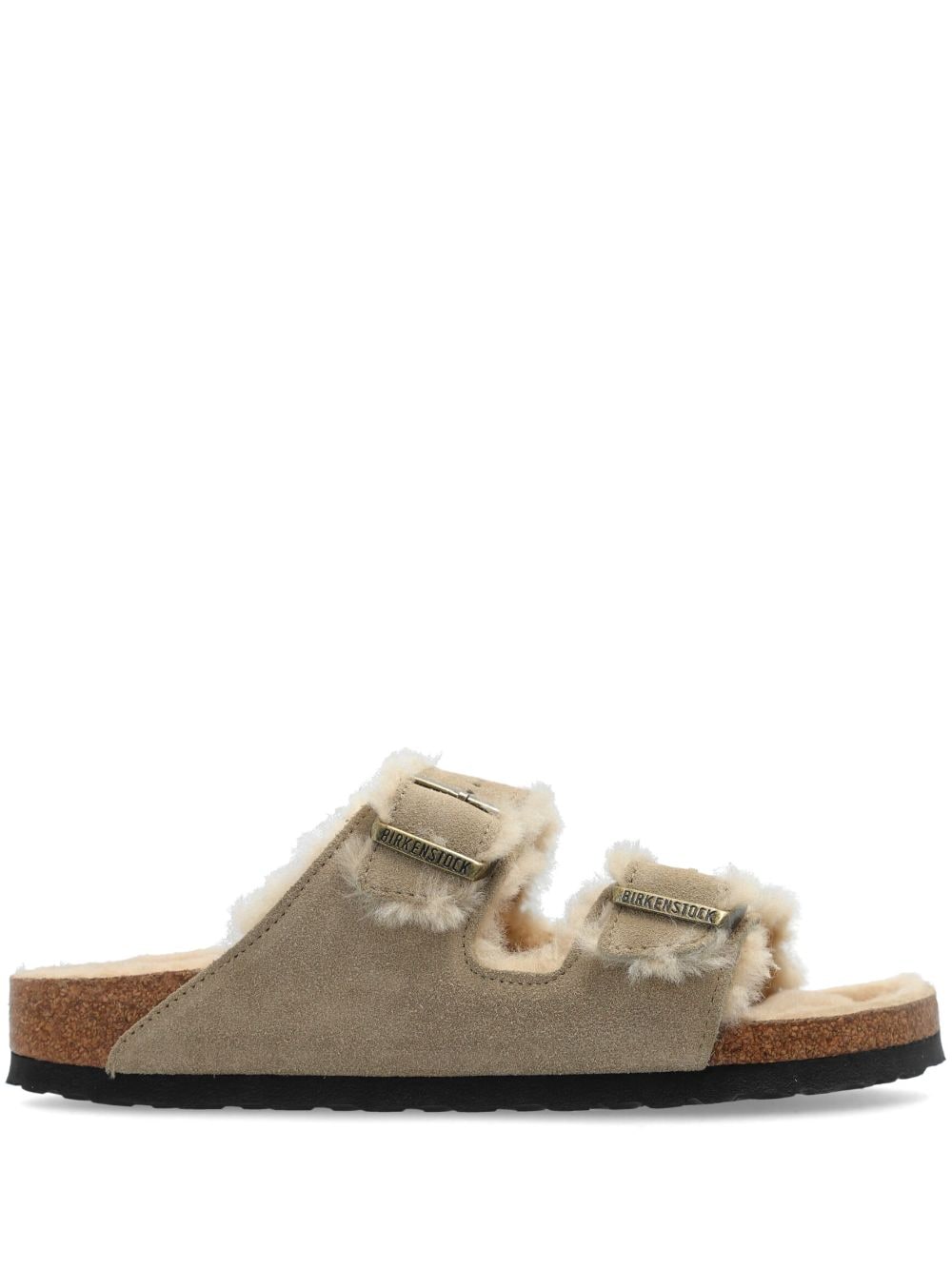 Birkenstock Arizona Shearling Sandals - Dove Grey image 0