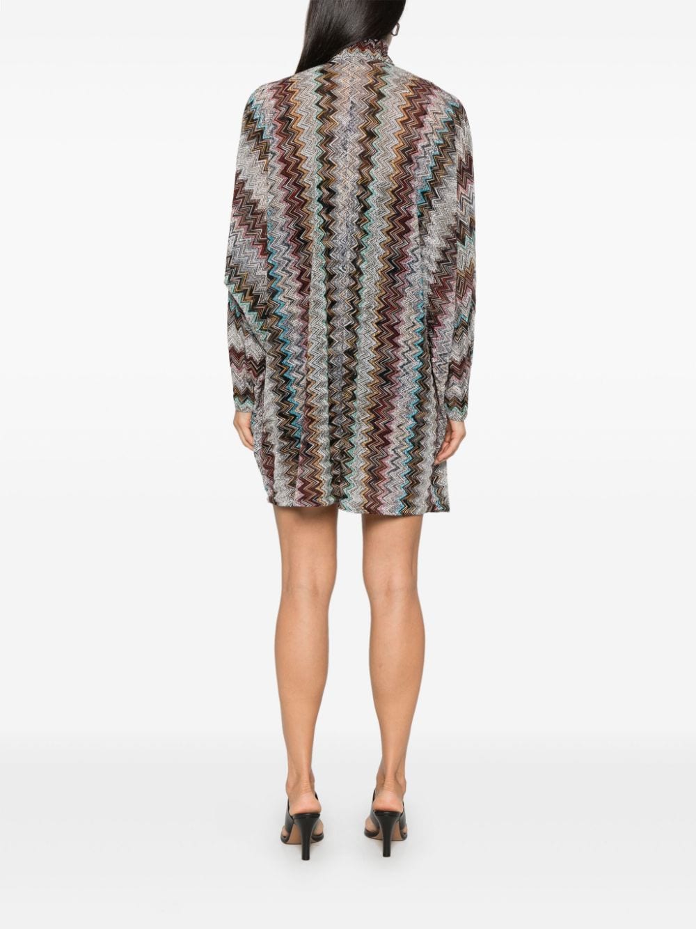 Missoni Women's Multicolor Zig Zag Short Dress image 3